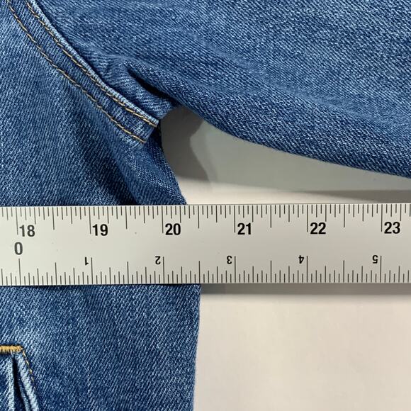 Gap L Womens Icon Denim Jacket Medium Blue Western Classic Timeless - Picture 9 of 11